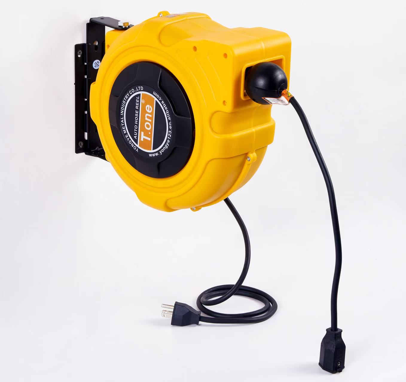 Electric Reel - 壁掛け式自動巻き取りケーブル、頑丈なプラスチックドラム（電動ホースリール用）