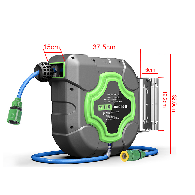 Electric Reel - 自動格納式ホース,4s,店舗,車,庭用の灌漑システム,ウォールマウント,10/15/20m