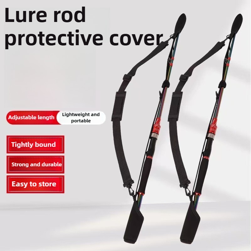 Reel Cover - 調節可能な釣り竿収納バッグ ポータブルショルダーベルトプロテクター リールとロッド用 釣りアクセサリー 1個
