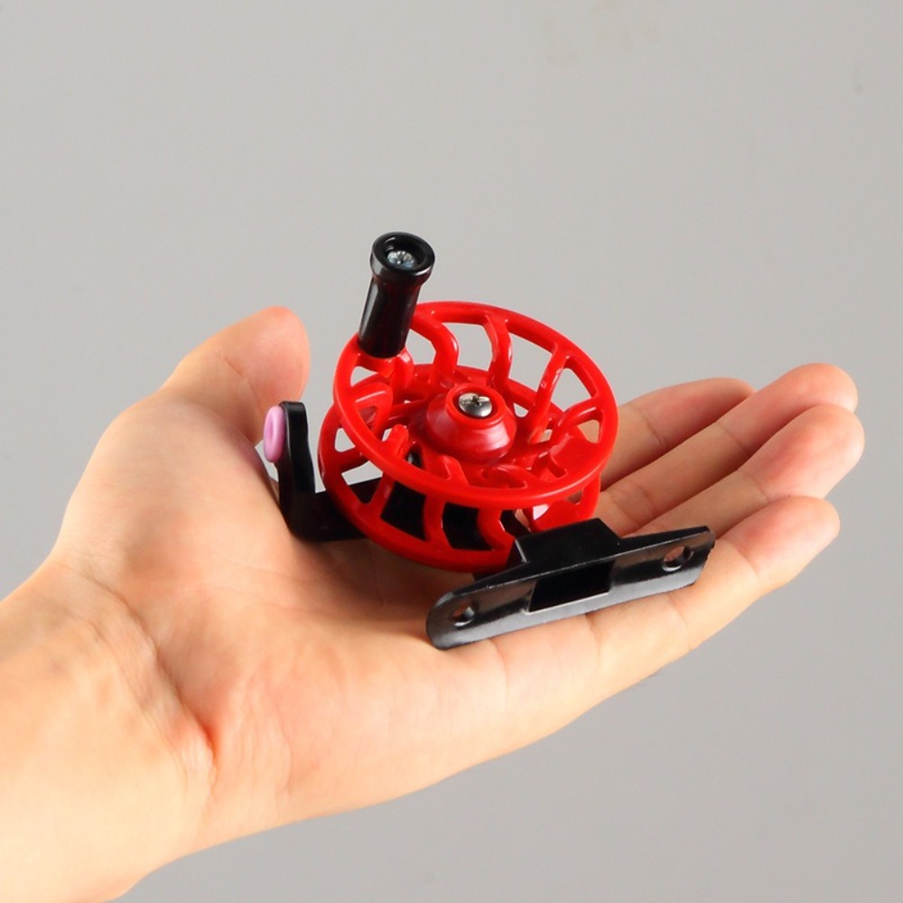 Ice Fishing Reel - リール氷釣りホイール 1:1 ギア比プラスチックスプール釣りリール鋳造スムーズハンドルブレーキ金属餌鋳造リール
