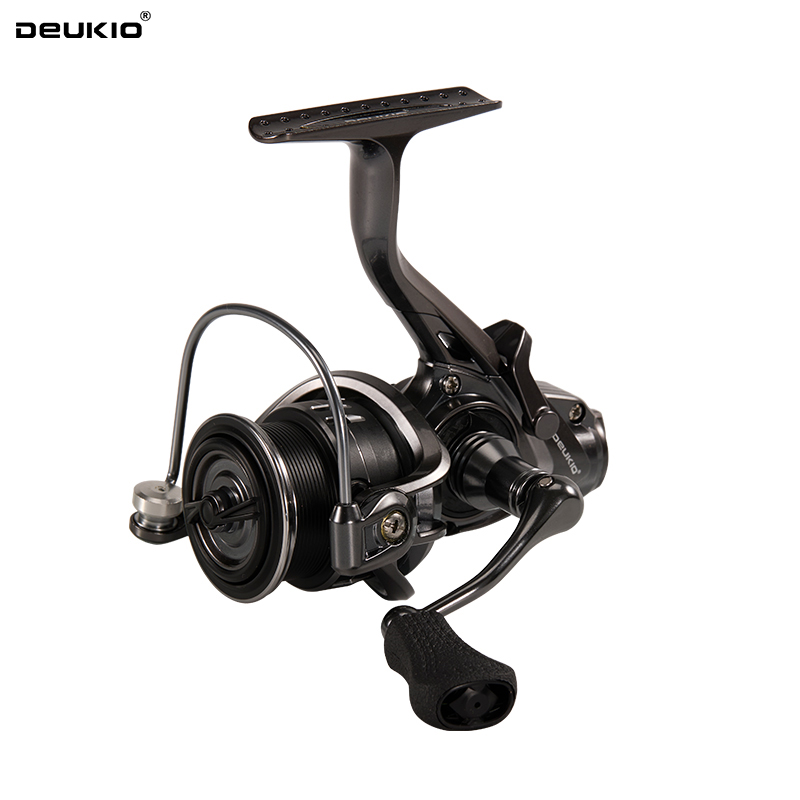 Ice Fishing Reel - DEUKIO 2026 小型ダブルブレーキ設計釣りスピニングリール 鯉フィーダー用アイスフィッシングホイール 5+1BB 5.1:1
