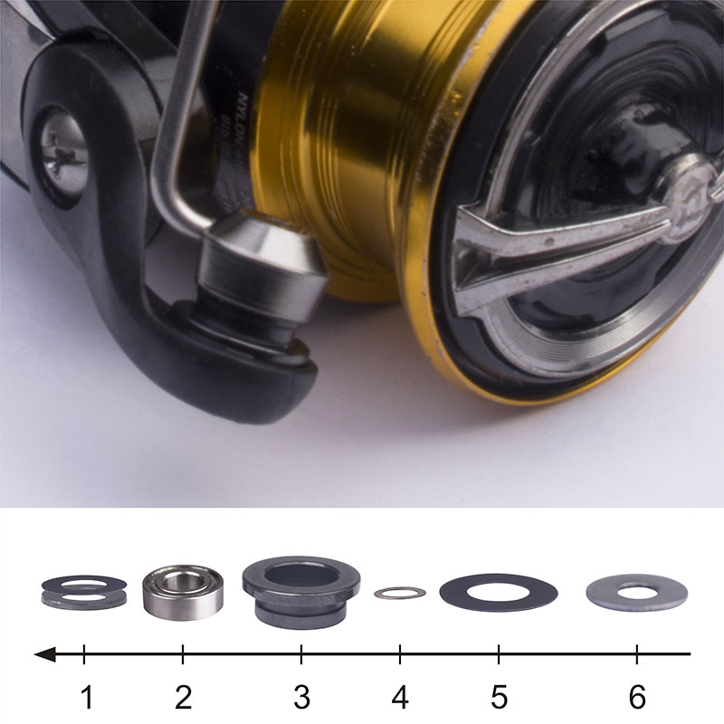 二重凡例-ダイワリール用のガイドローラーとボールベアリング, - Reel Spare Spool のレビューと価格