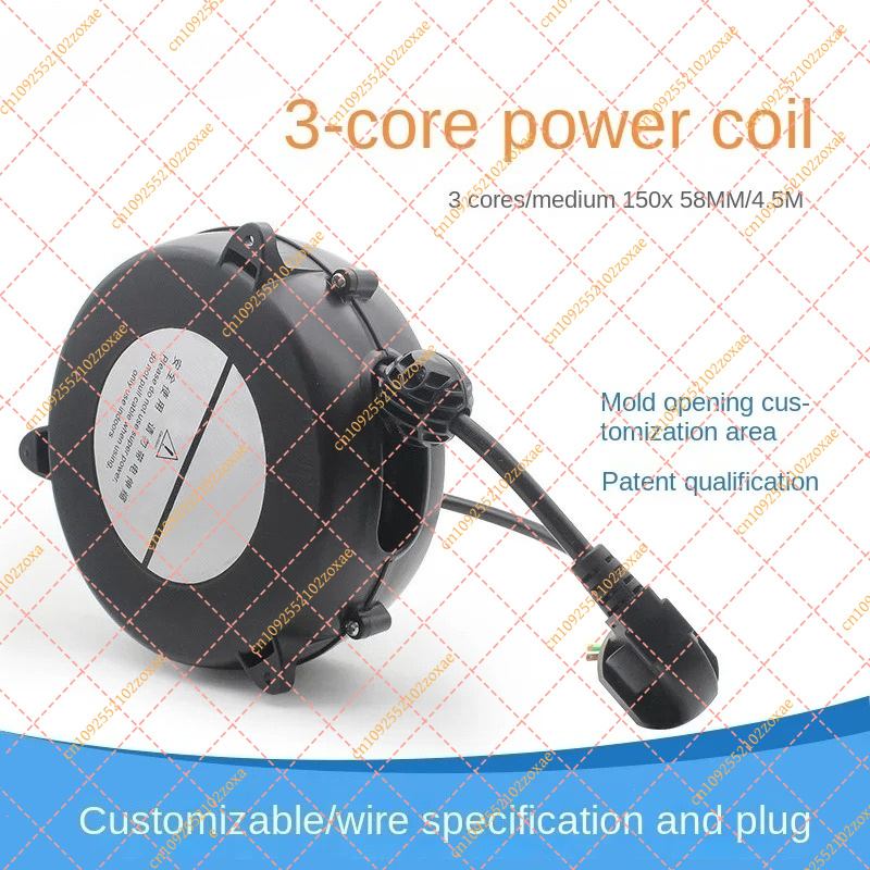 5M自動電源コードリール、EUオス＆メスプラグ、格納式延長コ - Electric Reel のレビューと価格