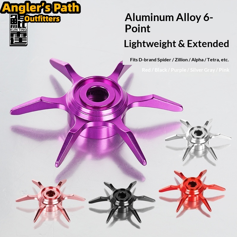 6 スタードラッグノブ拡大アルミニウム合金 D ブランド用に - Reel Drag Knob のレビューと価格