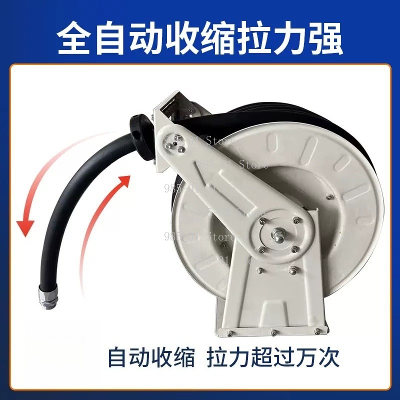 10M自動巻き取り式燃料ホースリール自動収納コイラー ディー - Reel Oil のレビューと価格