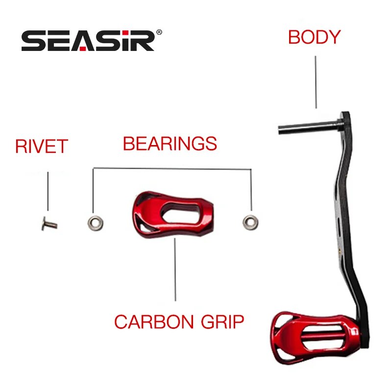 Seasisr-フィッシングリール用カーボンファイバーハンド - Reel Spare Spool のレビューと価格
