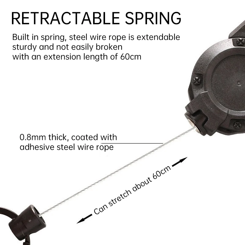 格納式ヘビーデューティプルリールカラビナキーチェーン強力なス - Conventional Reel のレビューと価格