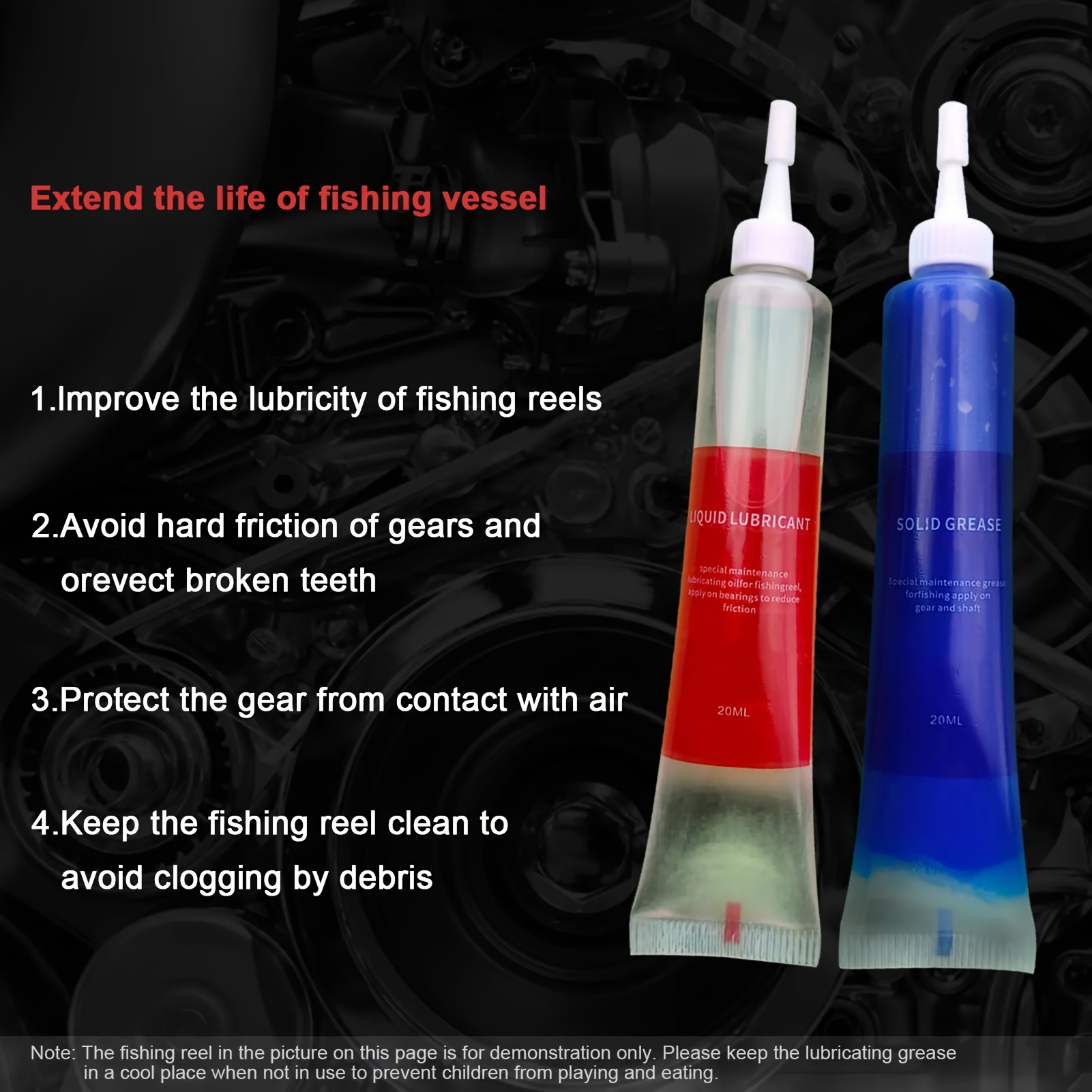 4個入り釣り用リールメンテナンスキット 釣り用リール保護グリ - Reel Lubricant のレビューと価格